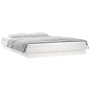 Estructura de cama con LED madera maciza blanco 140x190 cm de , Camas y somieres - Ref: Foro24-820018, Precio: 166,58 €, Desc...