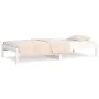 Solid white pine wood sofa bed 80x200 cm by , Beds and slatted bases - Ref: Foro24-820418, Price: 91,71 €, Discount: %