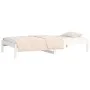 Solid white pine wood sofa bed 80x200 cm by , Beds and slatted bases - Ref: Foro24-820418, Price: 91,71 €, Discount: %