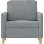 Sillón de tela gris claro 60 cm de , Sofás - Ref: Foro24-359462, Precio: 146,39 €, Descuento: %