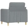 Sillón de tela gris claro 60 cm by , Sofas - Ref: Foro24-359462, Price: 124,28 €, Discount: %