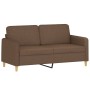 Juego de sofás con cojines 2 piezas tela marrón de , Sofás - Ref: Foro24-3202089, Precio: 408,23 €, Descuento: %