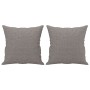 Juego de sofás con cojines 3 piezas tela gris taupe de , Sofás - Ref: Foro24-3202077, Precio: 641,48 €, Descuento: %