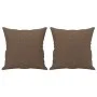 Juego de sofás con cojines 2 piezas tela marrón de , Sofás - Ref: Foro24-3202105, Precio: 432,60 €, Descuento: %