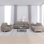 Juego de sofás con cojines 3 piezas tela gris taupe de , Sofás - Ref: Foro24-3202061, Precio: 617,10 €, Descuento: %