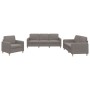 Juego de sofás con cojines 3 piezas tela gris taupe de , Sofás - Ref: Foro24-3202061, Precio: 617,10 €, Descuento: %