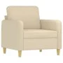 Juego de sofás con cojines 3 piezas tela crema de , Sofás - Ref: Foro24-3202056, Precio: 601,73 €, Descuento: %