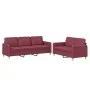 Juego de sofás con cojines 2 piezas tela rojo tinto de , Sofás - Ref: Foro24-3202124, Precio: 415,03 €, Descuento: %