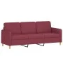 Juego de sofás con cojines 2 piezas tela rojo tinto de , Sofás - Ref: Foro24-3202124, Precio: 415,03 €, Descuento: %