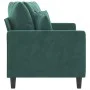 Sofá de 2 plazas de terciopelo verde oscuro 140 cm de , Sofás - Ref: Foro24-359305, Precio: 215,21 €, Descuento: %