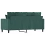 Sofá de 2 plazas de terciopelo verde oscuro 140 cm de , Sofás - Ref: Foro24-359305, Precio: 215,21 €, Descuento: %
