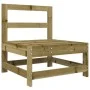Mittleres Gartensofa aus imprägniertem Massivholz. von , Modulare Sofas für den Außenbereich - Ref: Foro24-825484, Preis: 56,...