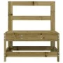 Mittleres Gartensofa aus imprägniertem Massivholz. von , Modulare Sofas für den Außenbereich - Ref: Foro24-825484, Preis: 56,...