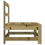 Mittleres Gartensofa aus imprägniertem Massivholz. von , Modulare Sofas für den Außenbereich - Ref: Foro24-825484, Preis: 56,...