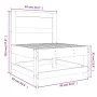 Mittleres Gartensofa aus imprägniertem Massivholz. von , Modulare Sofas für den Außenbereich - Ref: Foro24-825484, Preis: 56,...