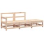 Juego de muebles de jardín 3 piezas madera maciza de pino de , Sofás modulares de exterior - Ref: Foro24-825520, Precio: 155,...
