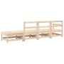 Juego de muebles de jardín 4 piezas madera maciza de pino de , Sofás modulares de exterior - Ref: Foro24-825534, Precio: 191,...