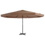 Sombrilla de jardín con palo de aluminio gris taupe 500 cm de vidaXL, Sombrillas - Ref: Foro24-44475, Precio: 244,63 €, Descu...