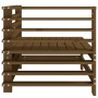 Sofá de esquina de madera maciza de pino marrón miel de , Sofás modulares de exterior - Ref: Foro24-825607, Precio: 84,16 €, ...