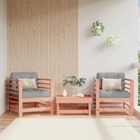 Sillones de jardín 2 unidades madera maciza Douglas by , Modular outdoor sofas - Ref: Foro24-825630, Price: 112,14 €, Discoun...