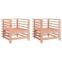 Sillones de jardín 2 unidades madera maciza Douglas by , Modular outdoor sofas - Ref: Foro24-825630, Price: 112,14 €, Discoun...