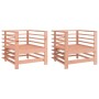 Sillones de jardín 2 unidades madera maciza Douglas de , Sofás modulares de exterior - Ref: Foro24-825630, Precio: 113,21 €, ...