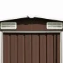 Caseta de jardín metal marrón 257x580x181 cm de vidaXL, Cobertizos - Ref: Foro24-143355, Precio: 717,66 €, Descuento: %