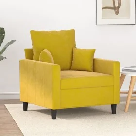 Sillón de terciopelo amarillo 60 cm de , Sofás - Ref: Foro24-359289, Precio: 147,61 €, Descuento: %