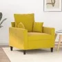 Sillón de terciopelo amarillo 60 cm de , Sofás - Ref: Foro24-359289, Precio: 147,61 €, Descuento: %