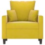 Sillón de terciopelo amarillo 60 cm de , Sofás - Ref: Foro24-359289, Precio: 150,52 €, Descuento: %