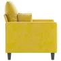 Gelber Samtsessel, 60 cm. von , Sofas - Ref: Foro24-359289, Preis: 147,61 €, Rabatt: %