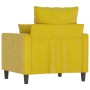 Sillón de terciopelo amarillo 60 cm de , Sofás - Ref: Foro24-359289, Precio: 150,52 €, Descuento: %