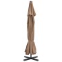 Sombrilla de jardín con palo de aluminio gris taupe 500 cm de vidaXL, Sombrillas - Ref: Foro24-44475, Precio: 244,63 €, Descu...