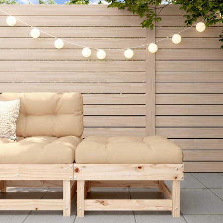 Taburete de jardín madera maciza de pino de , Sofás modulares de exterior - Ref: Foro24-825380, Precio: 50,05 €, Descuento: %
