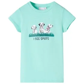 Camiseta infantil verde menta claro 92 de , Camisetas para niños - Ref: Foro24-11094, Precio: 8,30 €, Descuento: %