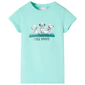 Camiseta infantil verde menta claro 116 de , Camisetas para niños - Ref: Foro24-11096, Precio: 8,30 €, Descuento: %