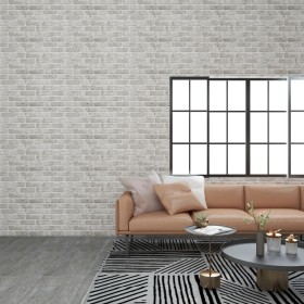 Paneles de pared 3D diseño de ladrillo 10 uds EPS gris claro de , Recubrimiento de paredes - Ref: Foro24-147199, Precio: 209,...