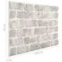 3D Wandpaneele Ziegelstein Design 10 Stück EPS Hellgrau von , Wandverkleidung - Ref: Foro24-147199, Preis: 201,95 €, Rabatt: %