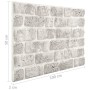Paneles de pared 3D diseño de ladrillo 10 uds EPS gris claro de , Recubrimiento de paredes - Ref: Foro24-147199, Precio: 209,...