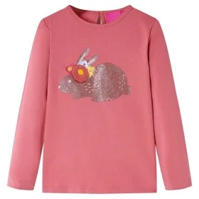 Camiseta infantil de manga larga rosa envejecido 116 de , Camisetas para niños - Ref: Foro24-14106, Precio: 8,72 €, Descuento: %