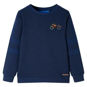 Sudadera infantil azul marino mélange 140 de , Camisetas para niños - Ref: Foro24-12663, Precio: 12,20 €, Descuento: %