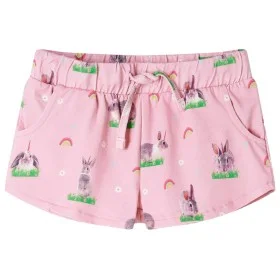 Pantalones cortos infantiles con cordón rosa claro 128 de , Pantalones de niños - Ref: Foro24-10962, Precio: 9,76 €, Descuent...