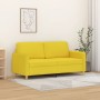 Sofá de 2 plazas de tela amarillo claro 140 cm de , Sofás - Ref: Foro24-359483, Precio: 211,34 €, Descuento: %