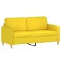 Zweiplätziges Sofa aus hellem gelbem Stoff, 140 cm. von , Sofas - Ref: Foro24-359483, Preis: 208,14 €, Rabatt: %