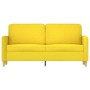 Sofá de 2 plazas de tela amarillo claro 140 cm de , Sofás - Ref: Foro24-359483, Precio: 211,34 €, Descuento: %