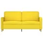 Zweiplätziges Sofa aus hellem gelbem Stoff, 140 cm. von , Sofas - Ref: Foro24-359483, Preis: 208,14 €, Rabatt: %