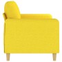 Sofá de 2 plazas de tela amarillo claro 140 cm de , Sofás - Ref: Foro24-359483, Precio: 211,34 €, Descuento: %