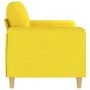 Zweiplätziges Sofa aus hellem gelbem Stoff, 140 cm. von , Sofas - Ref: Foro24-359483, Preis: 208,14 €, Rabatt: %