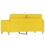 Sofá de 2 plazas de tela amarillo claro 140 cm de , Sofás - Ref: Foro24-359483, Precio: 211,34 €, Descuento: %
