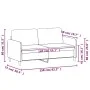 Zweiplätziges Sofa aus hellem gelbem Stoff, 140 cm. von , Sofas - Ref: Foro24-359483, Preis: 208,14 €, Rabatt: %